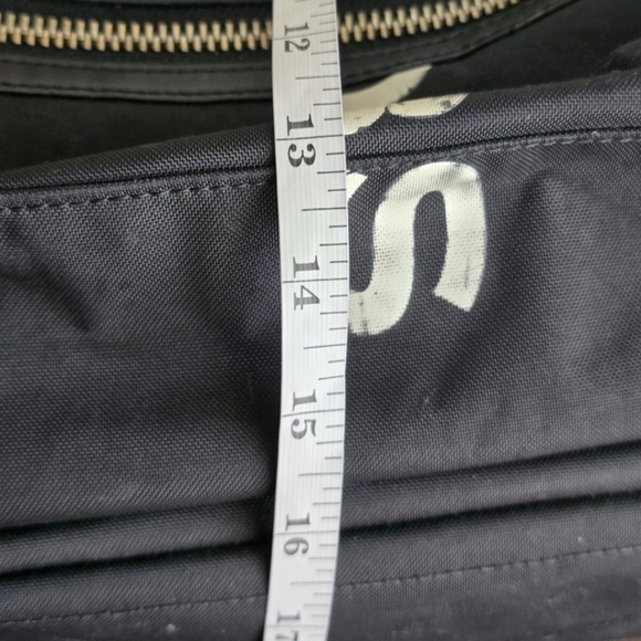 Marc Jacobs Black Canvas Logo Backpack with Silver Hardware - Picture 8 of 14